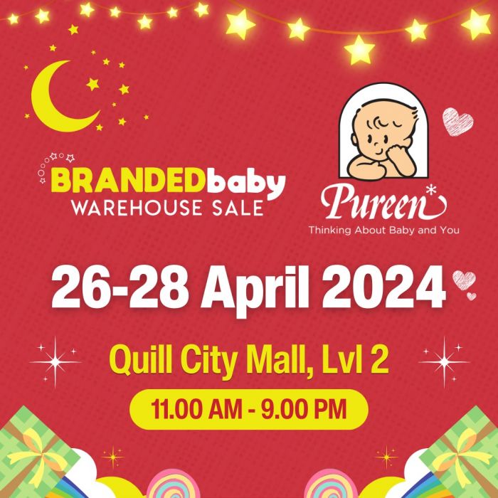 Pureen Branded Baby Warehouse Sale at Quill City Mall – Huge Discounts on Baby Essentials, April 26-28, 2024! Pureen Branded Baby Warehouse Sale at Quill City Mall – Huge Discounts on Baby Essentials, April 26-28, 2024!