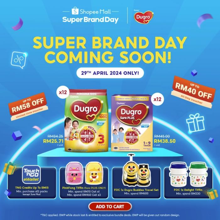 Unlock Exclusive Dugro Deals on Shopee Super Brand Day - April 29 Only! Unlock Exclusive Dugro Deals on Shopee Super Brand Day - April 29 Only!