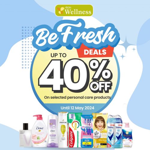 AEON Wellness Personal Care Products Promotion: Celebrate Mother's Day with Exclusive Offers Until 12 May 2024 AEON Wellness Personal Care Products Promotion: Celebrate Mother's Day with Exclusive Offers Until 12 May 2024
