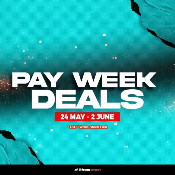 Al-Ikhsan Sports Payday Sale: Amazing Deals on Footwear from 24 May - 2 June 2024! Al-Ikhsan Sports Payday Sale: Amazing Deals on Footwear from 24 May - 2 June 2024!