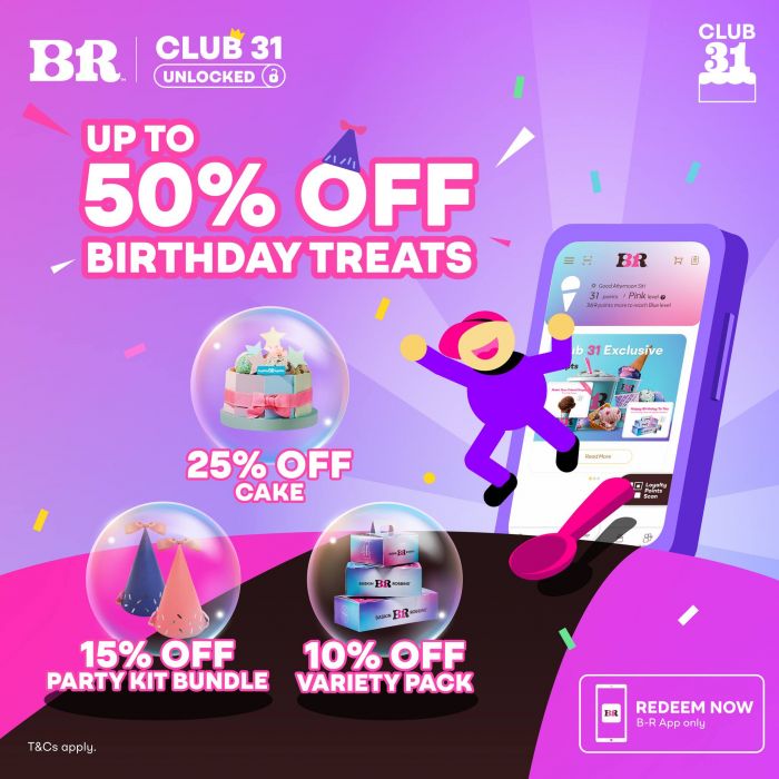Baskin Robbins Club 31 Birthday Treats Your Ticket to a Sweeter