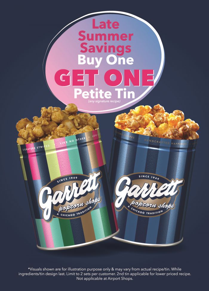 Garrett Popcorn Late Summer Savings: Buy 1 Get 1 FREE (2-11 August 2024) Garrett Popcorn Late Summer Savings: Buy 1 Get 1 FREE (2-11 August 2024)