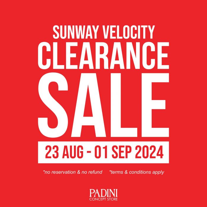 Padini Sunway Velocity Clearance Sale (23 Aug - 1 Sep 2024) – Up to 70% OFF Fashion Deals Padini Sunway Velocity Clearance Sale (23 Aug - 1 Sep 2024) – Up to 70% OFF Fashion Deals