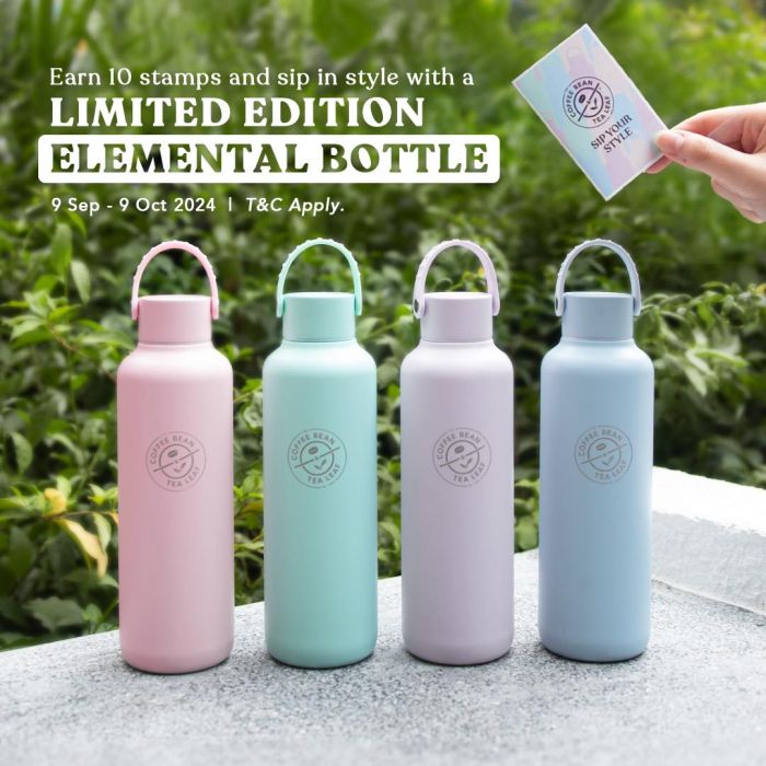 Coffee Bean Promotion Earn a Free Limited Edition Elemental Bottle (9 Sept 9 Oct 2024)