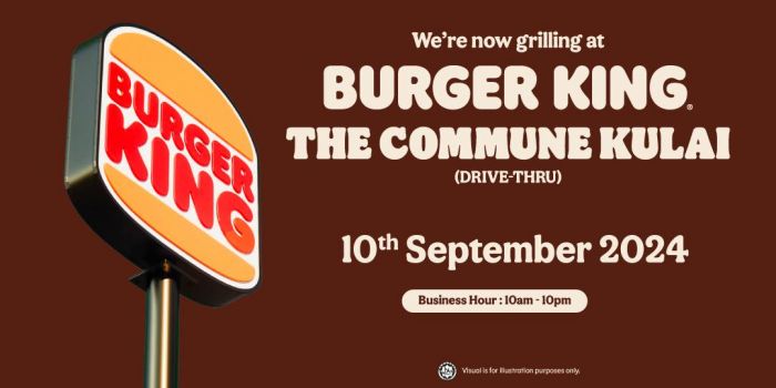 Burger King The Commune Mall Kulai Grand Opening (10-16 Sept 2024) – Free Burgers & Nuggets! Burger King The Commune Mall Kulai Grand Opening (10-16 Sept 2024) – Free Burgers & Nuggets!