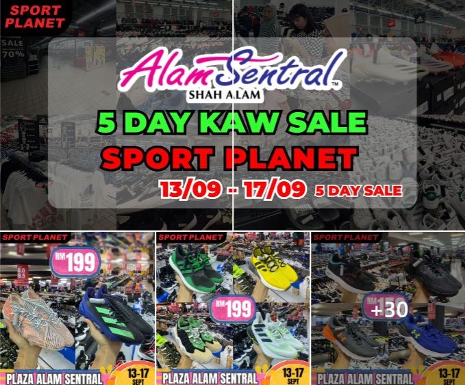 Sport Planet Kaw Kaw Sale at Alam Sentral (13-17 September 2024) – Up to 80% Off! Sport Planet Kaw Kaw Sale at Alam Sentral (13-17 September 2024) – Up to 80% Off!