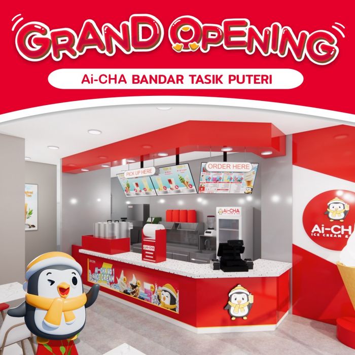 Ai-CHA Bandar Tasik Puteri Grand Opening Promotion (5-7 October 2024) – Free Ice Cream Cone Ai-CHA Bandar Tasik Puteri Grand Opening Promotion (5-7 October 2024) – Free Ice Cream Cone