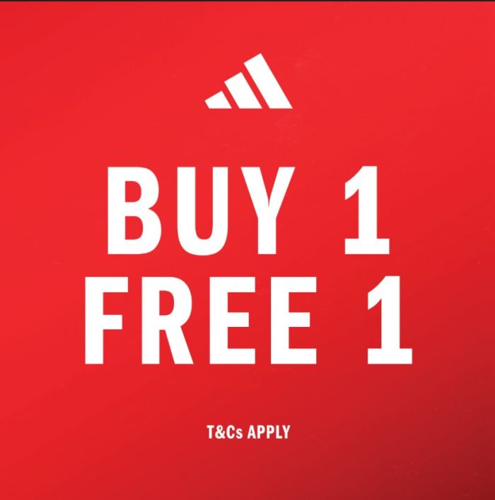 Adidas Buy 1 FREE 1 Sale at Mitsui Outlet Park (31 Oct - 11 Nov 2024) Adidas Buy 1 FREE 1 Sale at Mitsui Outlet Park (31 Oct - 11 Nov 2024)