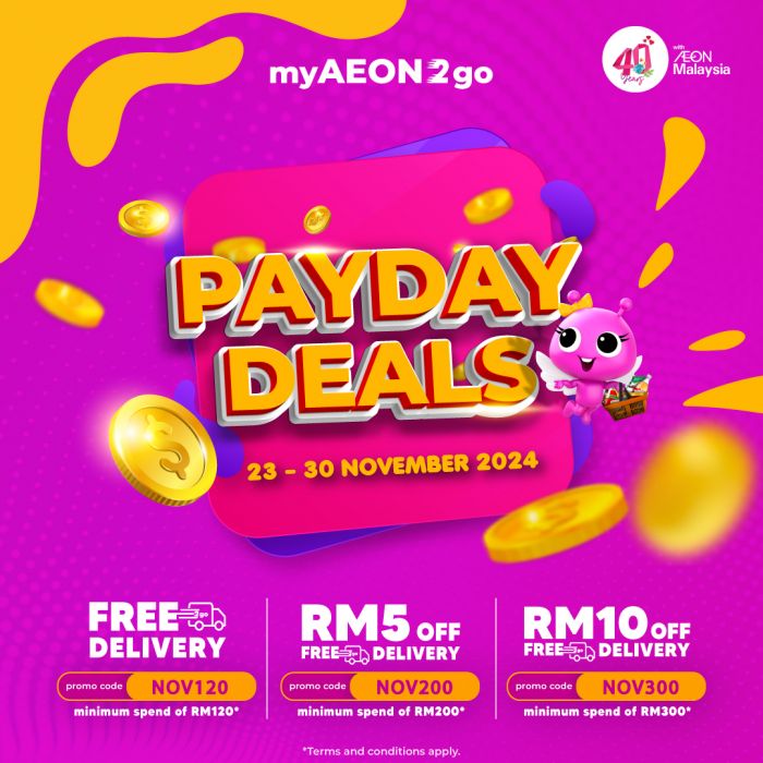 AEON Payday Sale on myAEON2go (23-30 November 2024) AEON Payday Sale on myAEON2go (23-30 November 2024)