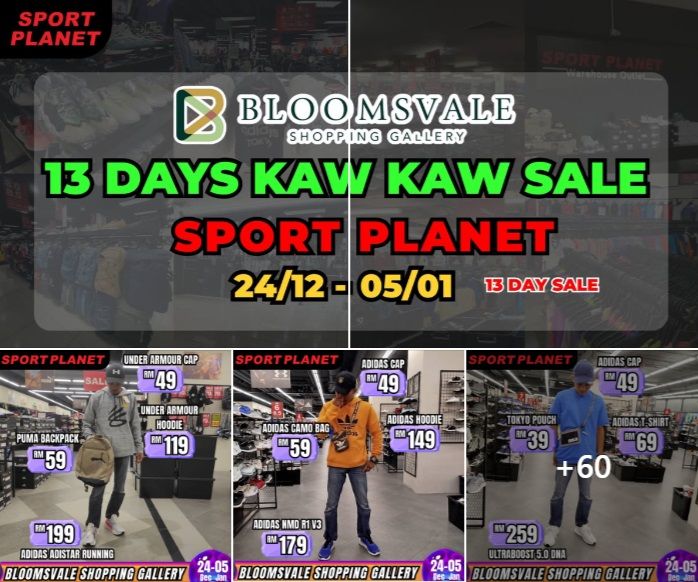 Sport Planet Year-End Sale 2024: Unbeatable Deals at Bloomsvale Shopping Gallery (24 Dec 2024 - 5 Jan 2025) Sport Planet Year-End Sale 2024: Unbeatable Deals at Bloomsvale Shopping Gallery (24 Dec 2024 - 5 Jan 2025)