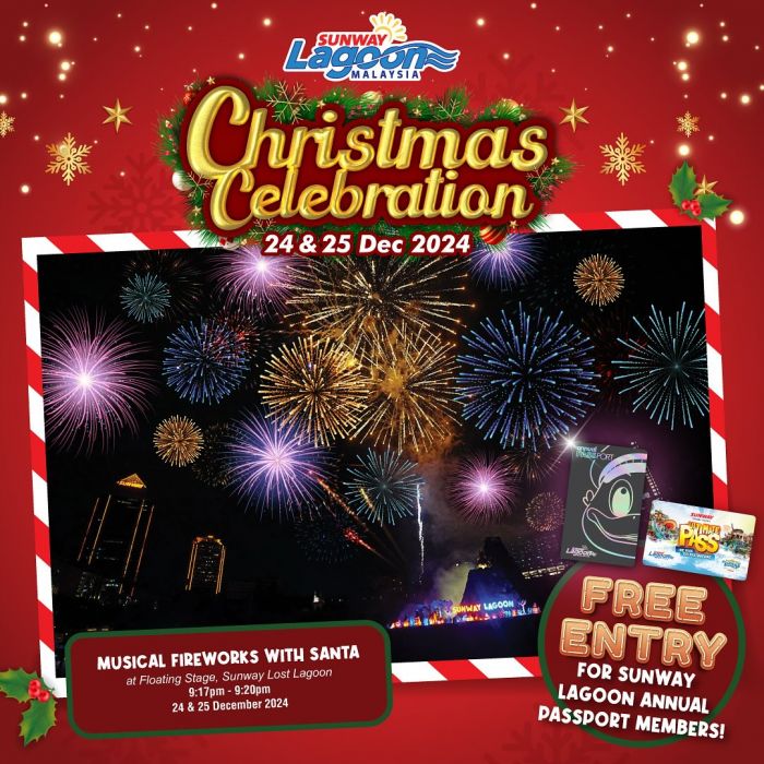 Sunway Lagoon Christmas Celebration 2024: Musical Fireworks & Free Entry! Sunway Lagoon Christmas Celebration 2024: Musical Fireworks & Free Entry!