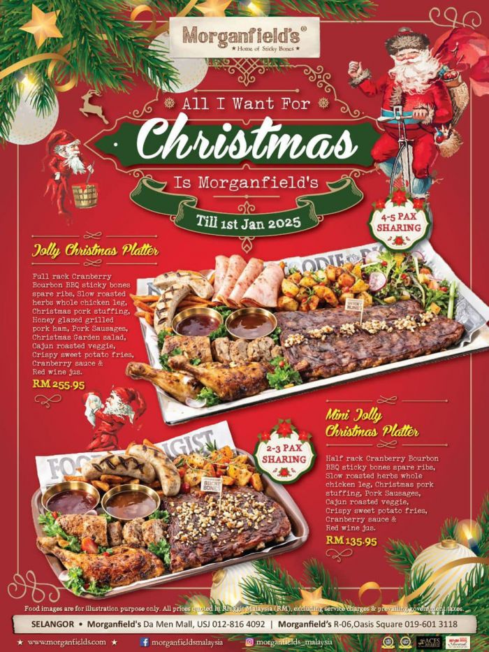 Morganfield’s Christmas Promotion 2024: Jolly Platters & Festive Delights Until 1 Jan 2025! Morganfield’s Christmas Promotion 2024: Jolly Platters & Festive Delights Until 1 Jan 2025!