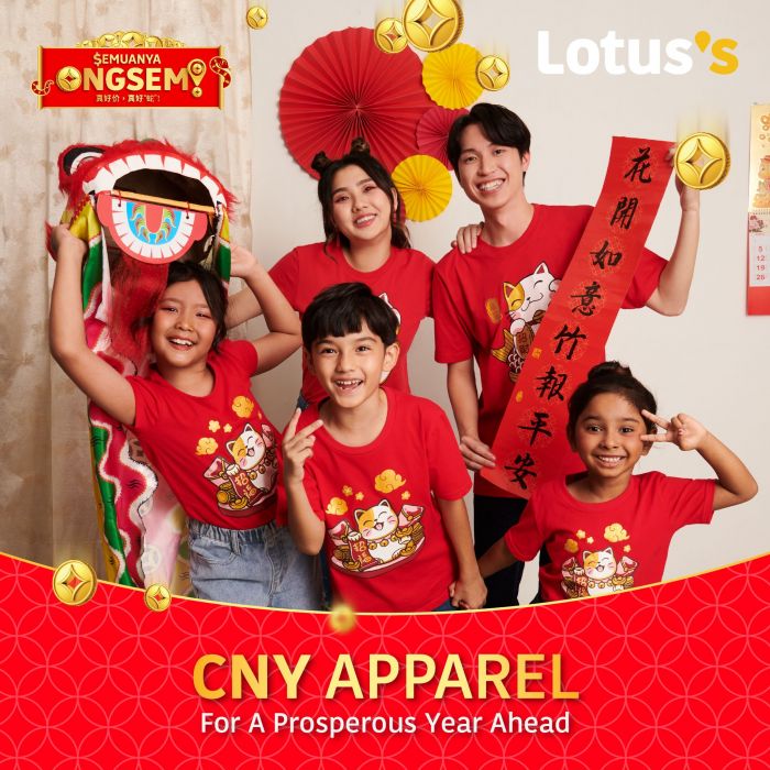 Lotus's CNY Apparel Promotion: Stylish Festive Wear from RM11.45 (29 Dec 2024 - 1 Jan 2025) Lotus's CNY Apparel Promotion: Stylish Festive Wear from RM11.45 (29 Dec 2024 - 1 Jan 2025)