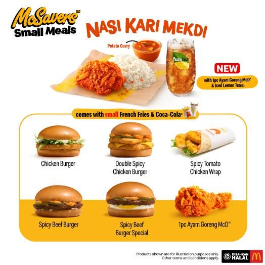 McDonald’s McSavers Small Meals: Enjoy Meals from RM8.95 with Nasi Kari Mekdi! McDonald’s McSavers Small Meals: Enjoy Meals from RM8.95 with Nasi Kari Mekdi!