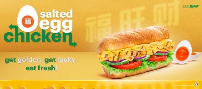 Subway Salted Egg Chicken Sub – Prosperity in Every Bite for Chinese New Year Subway Salted Egg Chicken Sub – Prosperity in Every Bite for Chinese New Year