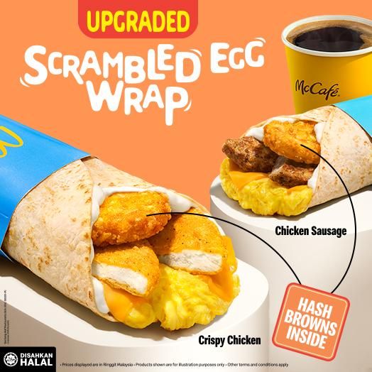 McDonald's New & Upgraded Scrambled Egg Wrap – Fluffy, Crispy, and Delicious! McDonald's New & Upgraded Scrambled Egg Wrap – Fluffy, Crispy, and Delicious!