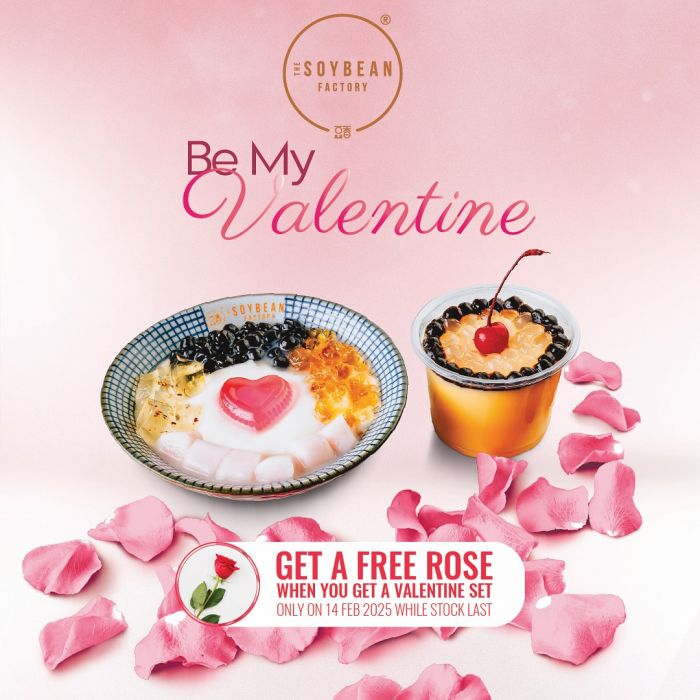 The Soybean Factory Valentine's Day Promo – Free Rose with Valentine Set (Till 15 Feb 2025)! The Soybean Factory Valentine's Day Promo – Free Rose with Valentine Set (Till 15 Feb 2025)!