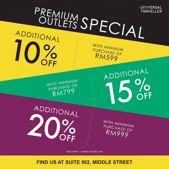 Universal Traveller Sale at Genting Highlands Premium Outlets (21-23 Feb 2025) – Up to 20% Off! Universal Traveller Sale at Genting Highlands Premium Outlets (21-23 Feb 2025) – Up to 20% Off!