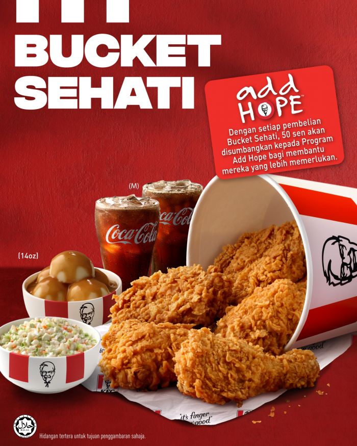 KFC Bucket Sehati – Delicious Sharing Meal & Charity Combo! KFC Bucket Sehati – Delicious Sharing Meal & Charity Combo!