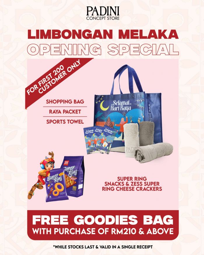 Padini Limbongan Melaka Opening Promotion – Free Gifts & Exclusive Deals Padini Limbongan Melaka Opening Promotion – Free Gifts & Exclusive Deals