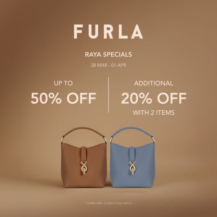 Furla Raya Sale at Mitsui Outlet Park - Up to 50% Off (28 March - 1 April 2025) Furla Raya Sale at Mitsui Outlet Park - Up to 50% Off (28 March - 1 April 2025)