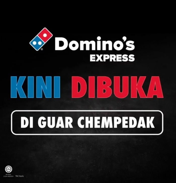 Domino's Guar Chempedak Grand Opening Promo – Enjoy Pizza Panjang Only RM8 Domino's Guar Chempedak Grand Opening Promo – Enjoy Pizza Panjang Only RM8
