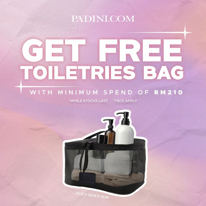 Padini April 2025 Promotion: Free Toiletries Bag with RM210 Purchase Padini April 2025 Promotion: Free Toiletries Bag with RM210 Purchase