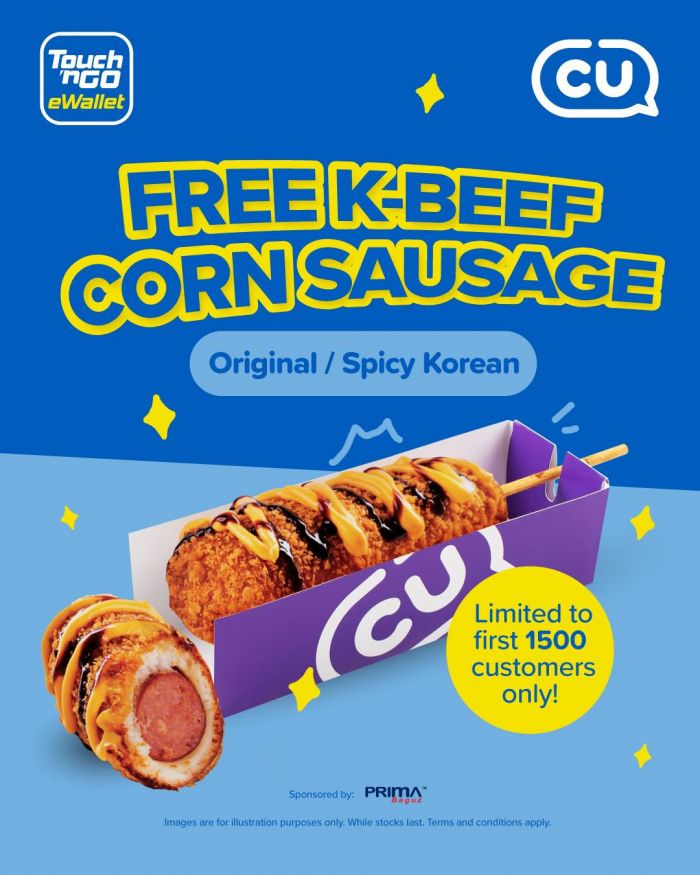 CU Free K-Beef Corn Sausage Promotion April 2025 – Redeem with Touch n Go eWallet Points CU Free K-Beef Corn Sausage Promotion April 2025 – Redeem with Touch n Go eWallet Points