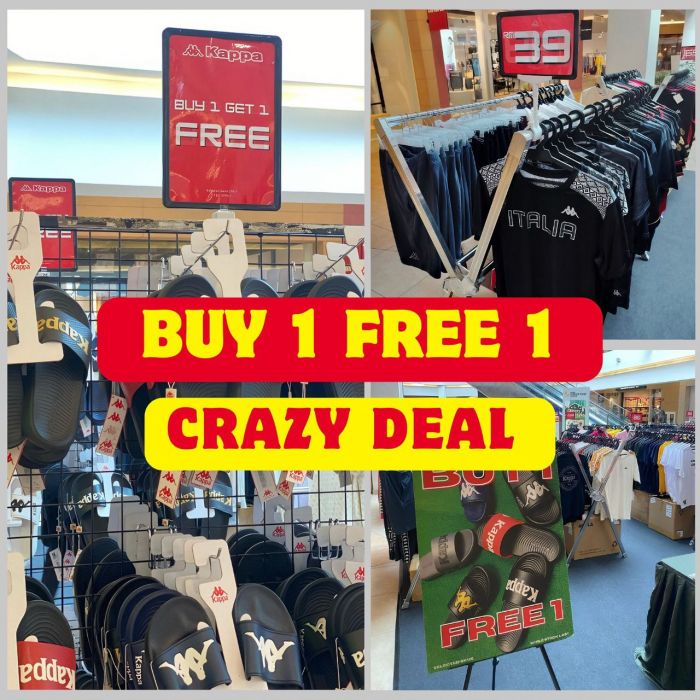 Kappa Clearance Sale at Mitsui Outlet Park – Buy 1 Free 1, Sneakers from RM69 Until 20 April 2025 Kappa Clearance Sale at Mitsui Outlet Park – Buy 1 Free 1, Sneakers from RM69 Until 20 April 2025