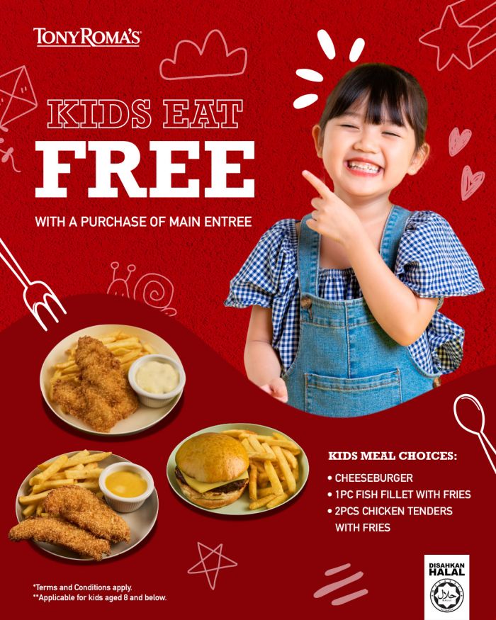 Tony Roma's Kids Eat Free Promotion Tony Roma's Kids Eat Free Promotion