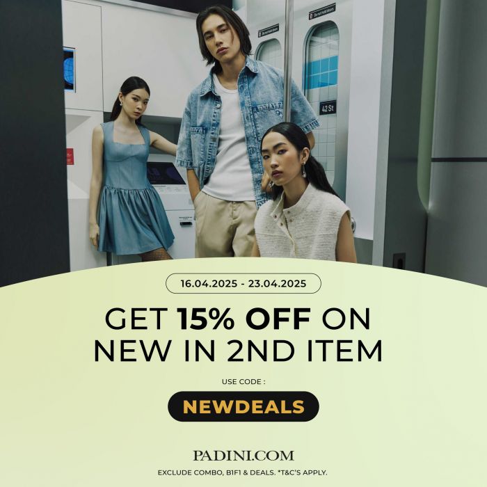 Padini New In Promotion April 2025 – Enjoy 15% Off Your Second Item Padini New In Promotion April 2025 – Enjoy 15% Off Your Second Item