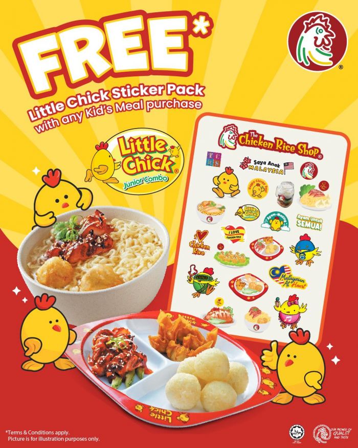 Make Mealtime Extra Fun with a FREE Little Chick Sticker Pack at The Chicken Rice Shop! Make Mealtime Extra Fun with a FREE Little Chick Sticker Pack at The Chicken Rice Shop!