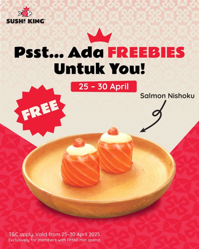 Sushi King FREE Salmon Nishoku for Members (25-30 April 2025) Sushi King FREE Salmon Nishoku for Members (25-30 April 2025)