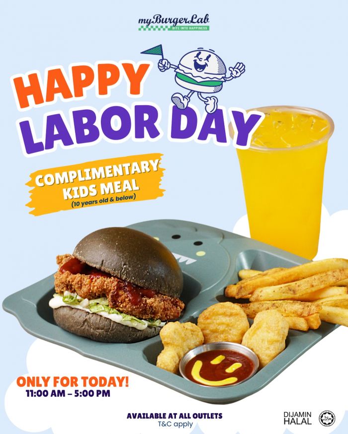 Happy Labour Day, Heroes! Your Kids Eat FREE at myBurgerLab Today! Happy Labour Day, Heroes! Your Kids Eat FREE at myBurgerLab Today!