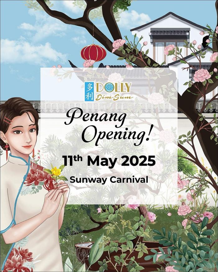 Dolly Dim Sum Sunway Carnival Opening Promo: FREE RM10 Voucher (11-13 May 2025) Dolly Dim Sum Sunway Carnival Opening Promo: FREE RM10 Voucher (11-13 May 2025)