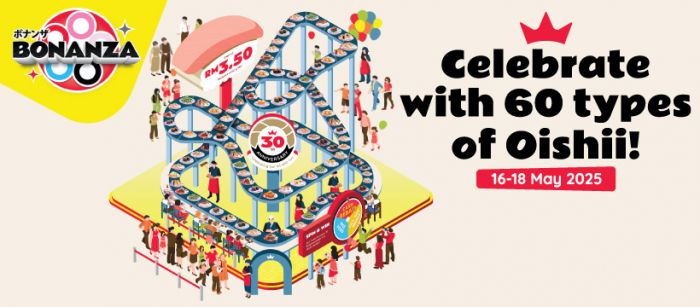Sushi King 30th Anniversary Bonanza at Alamanda Putrajaya (16–18 May 2025) Sushi King 30th Anniversary Bonanza at Alamanda Putrajaya (16–18 May 2025)