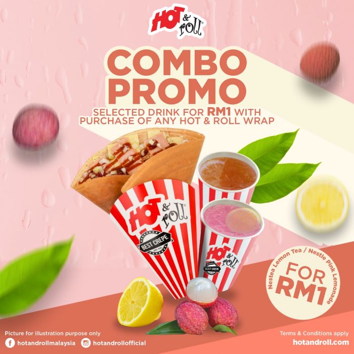 Hot & Roll Combo Promotion Malaysia: Get Nestle Drink for RM1 with Any Wrap (Until 15 June 2025) Hot & Roll Combo Promotion Malaysia: Get Nestle Drink for RM1 with Any Wrap (Until 15 June 2025)