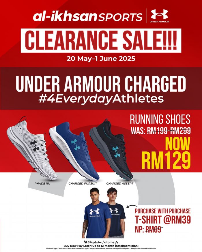 Massive Under Armour Clearance Sale May 2025 at Al-Ikhsan – Up to 60% OFF Massive Under Armour Clearance Sale May 2025 at Al-Ikhsan – Up to 60% OFF
