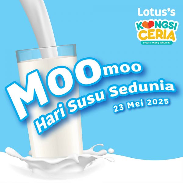 Lotus's World Milk Day Promotion 2025 – Dairy Deals from 23 May to 4 June Lotus's World Milk Day Promotion 2025 – Dairy Deals from 23 May to 4 June