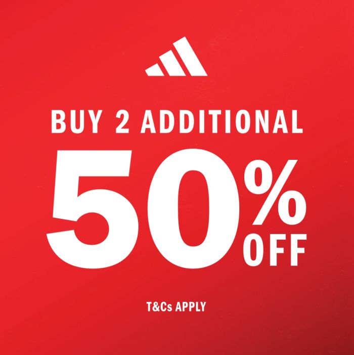 Adidas Sale Johor Premium Outlets: Additional 50% OFF with 2 Items Purchase! (29 May - 2 June 2025) Adidas Sale Johor Premium Outlets: Additional 50% OFF with 2 Items Purchase! (29 May - 2 June 2025)