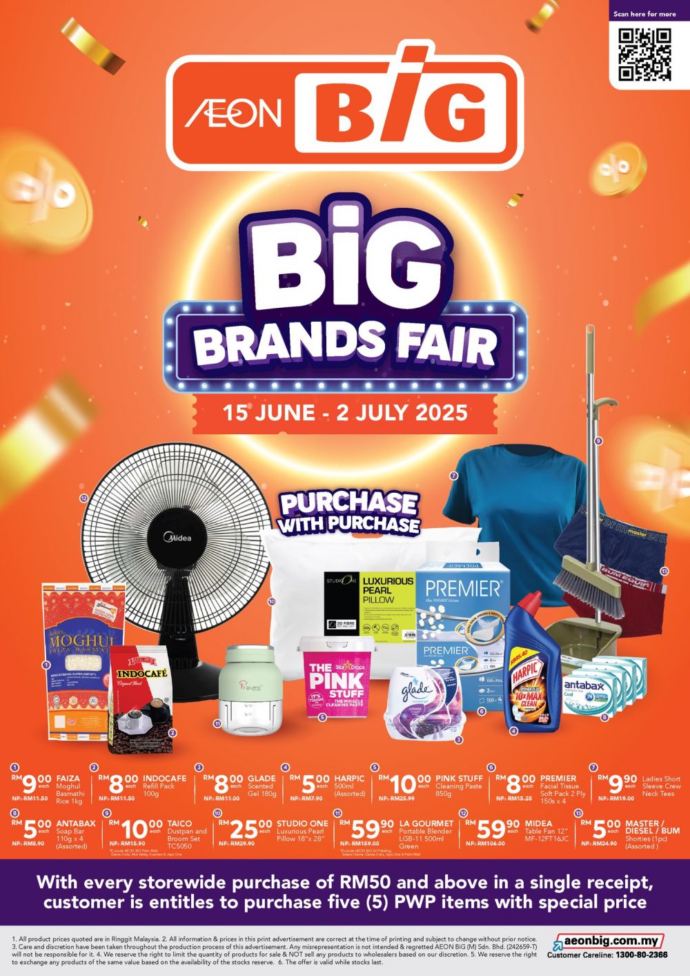 AEON BiG Promotion Catalogue 15 June – 2 July 2025: Big Brands Fair, Groceries, Snacks & PWP Specials AEON BiG Promotion Catalogue 15 June – 2 July 2025: Big Brands Fair, Groceries, Snacks & PWP Specials
