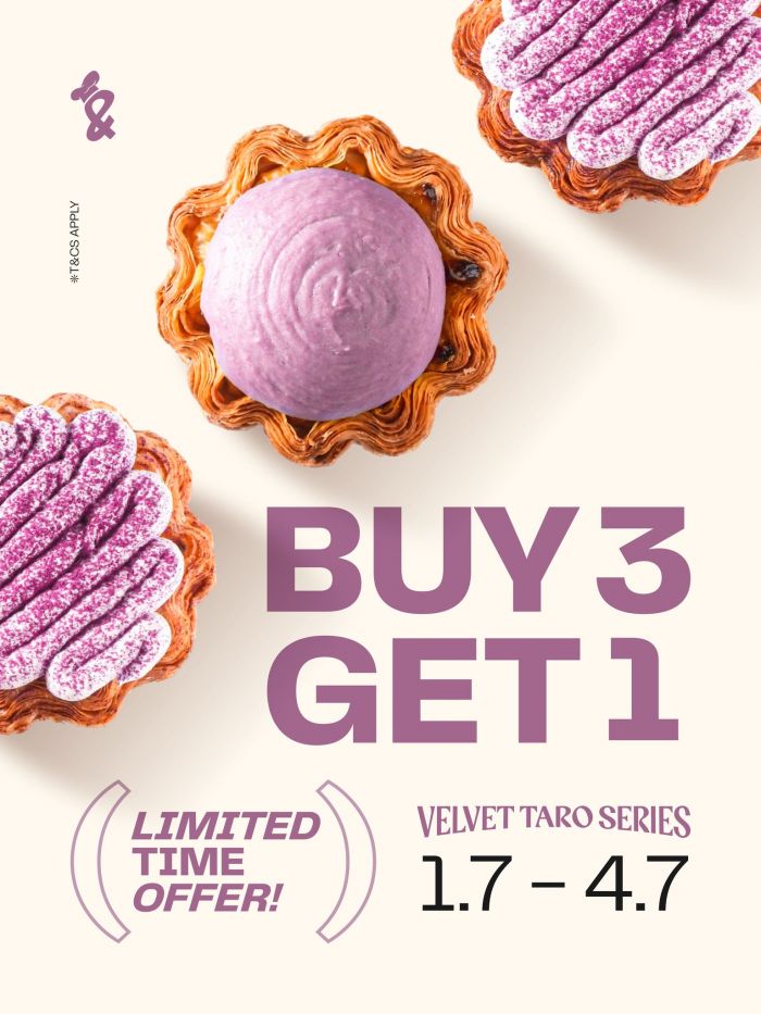 Milk & Barley Buy 3 Free 1 Velvet Taro Series Promotion (1-4 July 2025) Milk & Barley Buy 3 Free 1 Velvet Taro Series Promotion (1-4 July 2025)