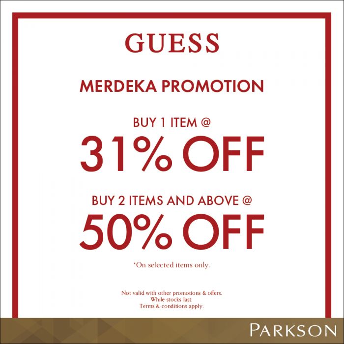 Parkson Guess Merdeka Promotion (4 August – 7 September 2025) Parkson Guess Merdeka Promotion (4 August – 7 September 2025)