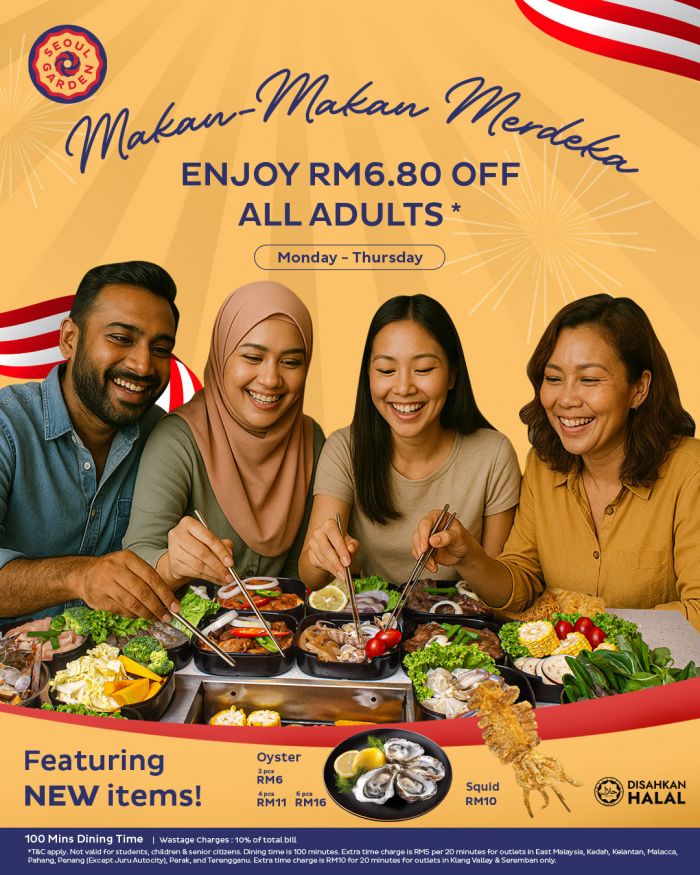 Seoul Garden Merdeka Promotion 2025 – RM6.80 OFF for All Adults Seoul Garden Merdeka Promotion 2025 – RM6.80 OFF for All Adults