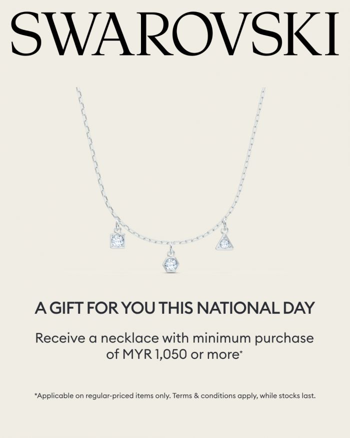 Swarovski Merdeka Sale @ Genting Highlands Premium Outlets – Free Necklace with RM1,050 Spend (15–31 Aug 2025) Swarovski Merdeka Sale @ Genting Highlands Premium Outlets – Free Necklace with RM1,050 Spend (15–31 Aug 2025)