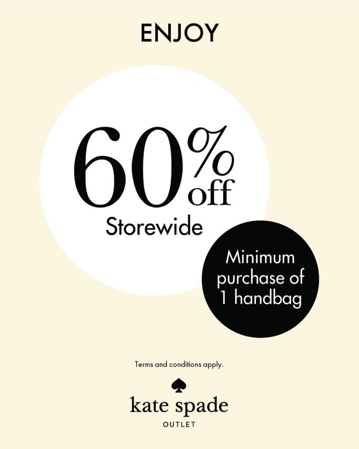 Kate Spade Johor Premium Outlets Sale – 60% Off Storewide (15-17 Aug 2025) Kate Spade Johor Premium Outlets Sale – 60% Off Storewide (15-17 Aug 2025)