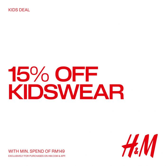 H&M 15% OFF Kidswear Promotion – Shop Online 23-24 August 2025 H&M 15% OFF Kidswear Promotion – Shop Online 23-24 August 2025