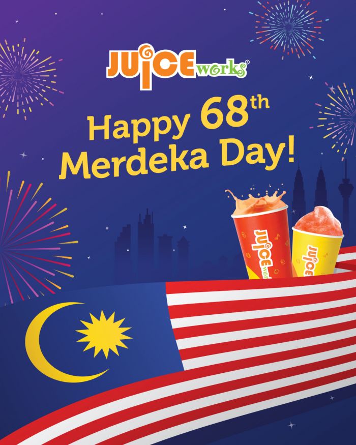Juice Works Merdeka Promotion 2025 – RM0.68 Lychee Cooler on 31 August Juice Works Merdeka Promotion 2025 – RM0.68 Lychee Cooler on 31 August