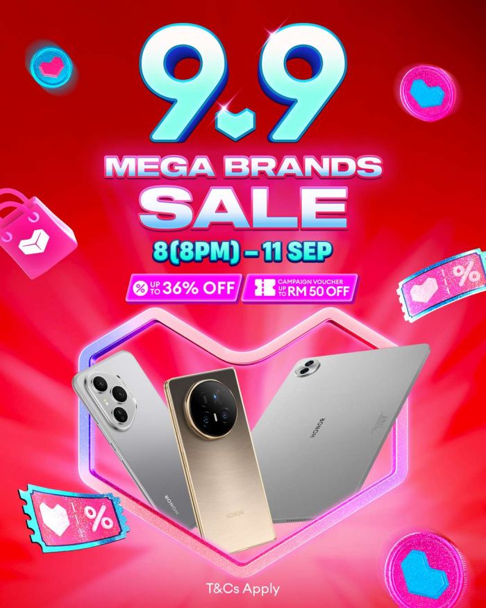 Honor Lazada 9.9 Sale: Smartphones & Tablets Up to 36% OFF + Free Gifts | 8-11 Sep 2025 Honor Lazada 9.9 Sale: Smartphones & Tablets Up to 36% OFF + Free Gifts | 8-11 Sep 2025