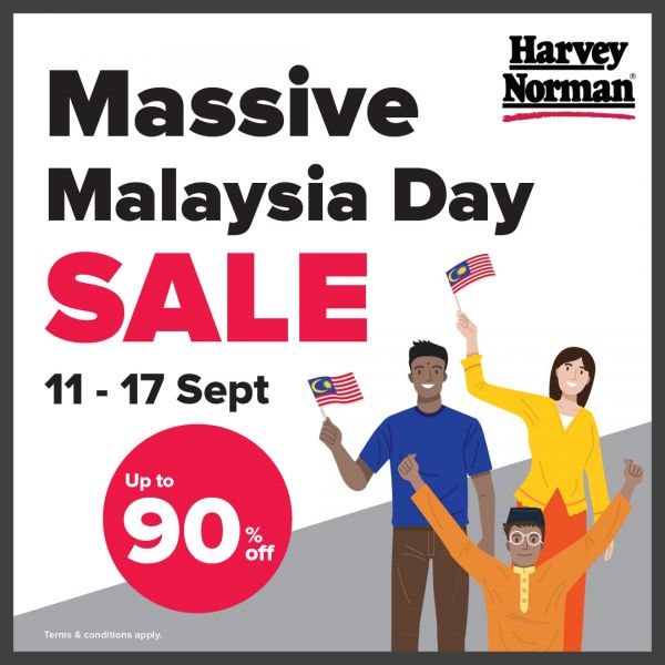 Harvey Norman Malaysia Day Sale: Up to 90% Off Deals | 11-17 Sept 2025 Harvey Norman Malaysia Day Sale: Up to 90% Off Deals | 11-17 Sept 2025